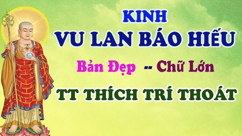 kinh báo hiếu có chữ